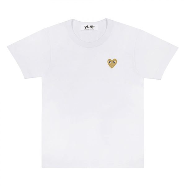 T-SHIRT PLAY BASIC EMBLEME DORÉ (BLANC) T-SHIRT PLAY BASIC EMBLEME DORÉ (BLANC)